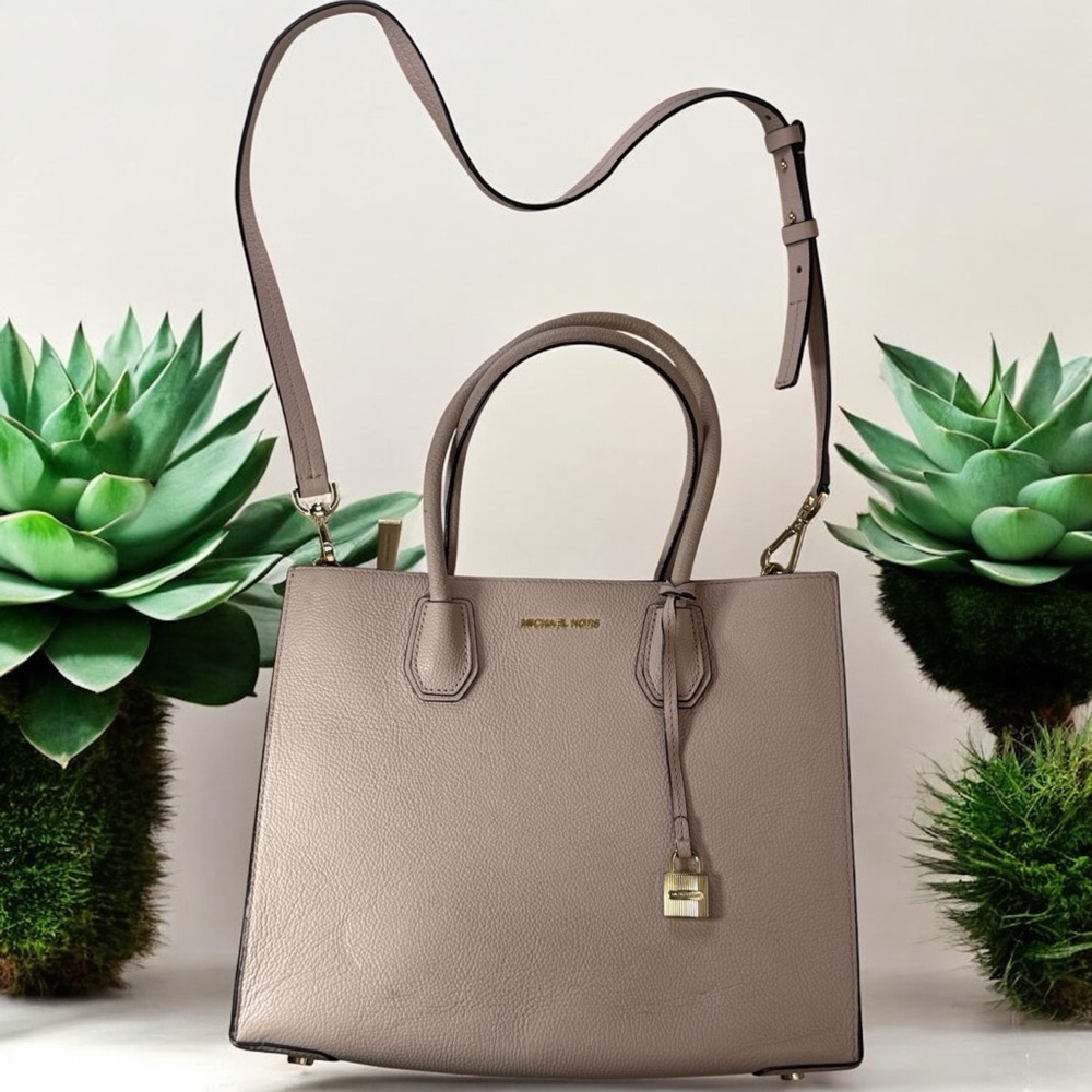 Michael Kors Tan Structured Leather Tote